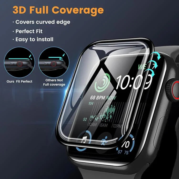 バックルループナイロンウォッチバンド 3Dカーブフィルム付き、Apple Watch Series 41mm用