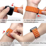 Buckle Loop Nylon Watch Band with 3D Curved Film, For Apple Watch Series 44mm