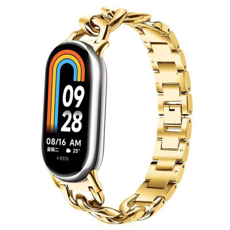 xDfind Single-row Denim Chain Stainless Steel Watch Band, For Xiaomi Smart Band 10 / 9 / 8