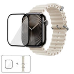 オーシャンシリコンウォッチバンド 3Dカーブフィルム付き、Apple Watch Series 41mm用、Apple Watch Series 38mm用、Apple Watch Series 42mm用