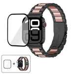 3Dカーブフィルム付きスリービーズステンレススチール時計バンド、Apple Watch Series 42mm用
