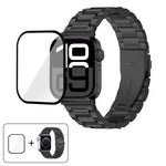 3Dカーブフィルム付きスリービーズステンレススチール時計バンド、Apple Watch Series 42mm用