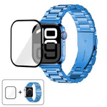 3Dカーブフィルム付きスリービーズステンレススチール時計バンド、Apple Watch Series 42mm用
