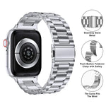 3Dカーブフィルム付きスリービーズステンレススチール時計バンド、Apple Watch Series 42mm用