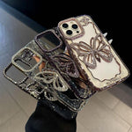 Hollow Butterfly Electroplating TPU Phone Case, For iPhone 11 Pro Max, For iPhone 11