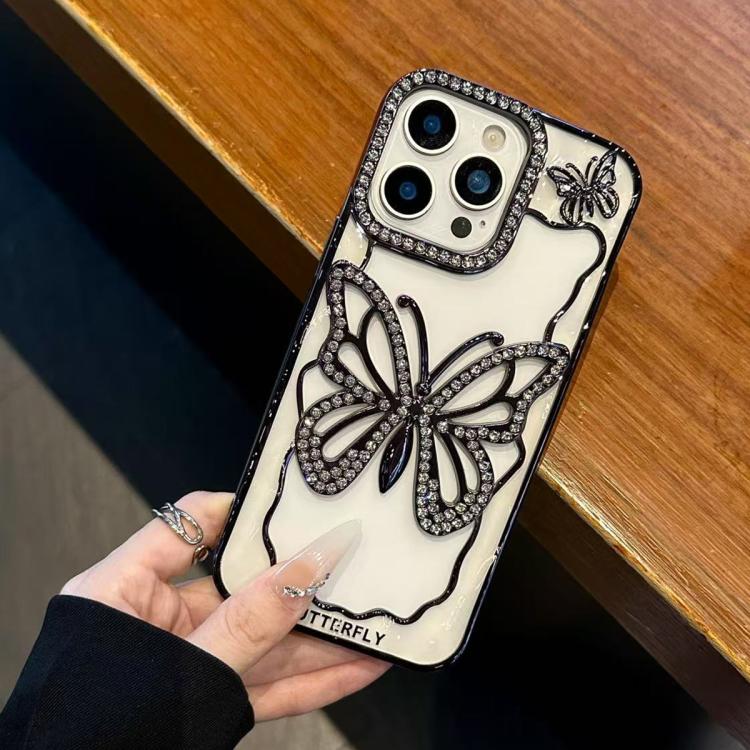Hollow Butterfly Electroplating TPU Phone Case, For iPhone 11 Pro Max, For iPhone 11
