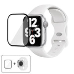 バタフライバックルシリコンウォッチバンド 3Dカーブフィルム付き、Apple Watch Series 10 46mm用、Apple Watch Series 10 42mm用、Apple Watch Series 44mm用