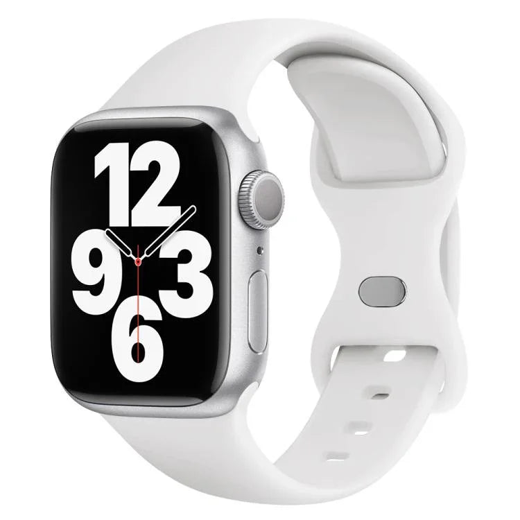 バタフライバックルシリコンウォッチバンド 3Dカーブフィルム付き、Apple Watch Series 40mm用、Apple Watch Ultra 2 / 1 49mm用、Apple Watch Series 45mm用