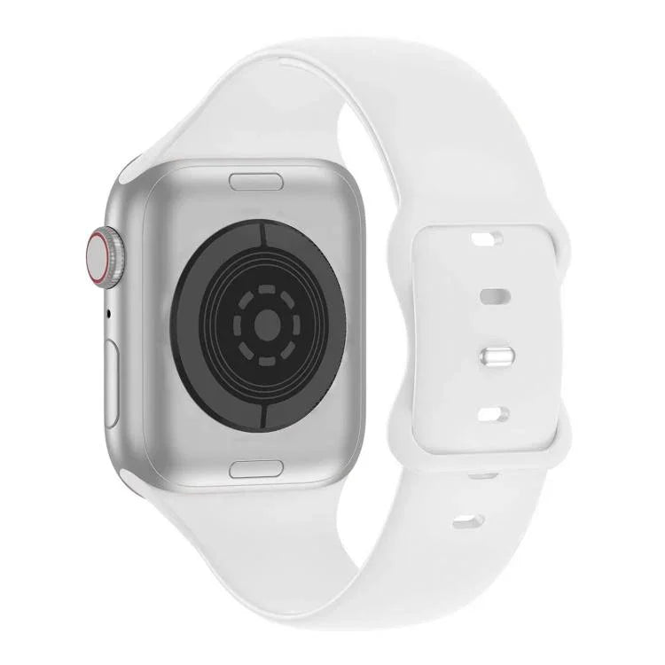 バタフライバックルシリコンウォッチバンド 3Dカーブフィルム付き、Apple Watch Series 41mm用、Apple Watch Series 38mm用、Apple Watch Series 42mm用