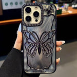 バタフライ電気めっきTPUスマホケース エポキシ段ボール付き、iPhone 14用、iPhone 14 Pro用、iPhone 14 Pro Max用、iPhone 13 Pro Max用、iPhone 13 Pro用、iPhone 13用