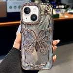 バタフライ電気めっきTPUスマホケース エポキシ段ボール付き、iPhone 14用、iPhone 14 Pro用、iPhone 14 Pro Max用、iPhone 13 Pro Max用、iPhone 13 Pro用、iPhone 13用