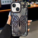 バタフライ電気めっきTPUスマホケース エポキシ段ボール付き、iPhone 14用、iPhone 14 Pro用、iPhone 14 Pro Max用、iPhone 13 Pro Max用、iPhone 13 Pro用、iPhone 13用