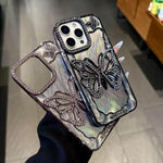 バタフライ電気めっきTPUスマホケース エポキシ段ボール付き、iPhone 14用、iPhone 14 Pro用、iPhone 14 Pro Max用、iPhone 13 Pro Max用、iPhone 13 Pro用、iPhone 13用