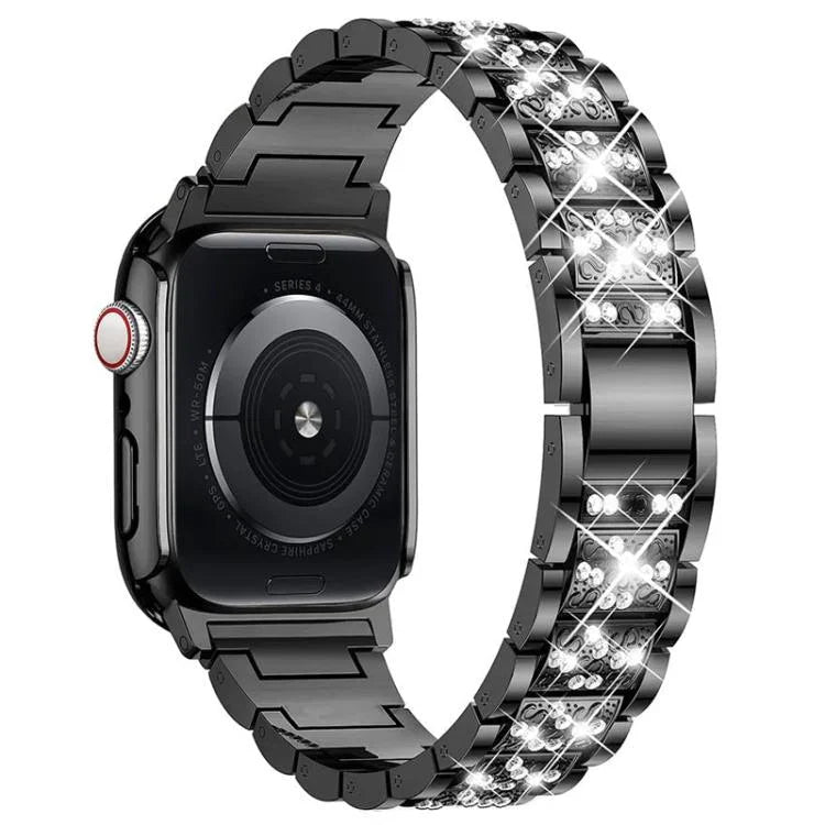 xDfind ダイヤモンドジュエリーメタルウォッチバンド ケース付き、Apple Watch Series 10 46mm用、Apple Watch Series 10 42mm用、Apple Watch Series 44mm用、Apple Watch Series 40mm用、Apple Watch Ultra 2 / 1 49mm用、Apple Watch Series 45mm用