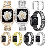 xDfind ダイヤモンドジュエリーメタルウォッチバンド ケース付き、Apple Watch Series 10 46mm用、Apple Watch Series 10 42mm用、Apple Watch Series 44mm用、Apple Watch Series 40mm用、Apple Watch Ultra 2 / 1 49mm用、Apple Watch Series 45mm用