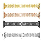 xDfind ダイヤモンドジュエリーメタルウォッチバンド ケース付き、Apple Watch Series 10 46mm用、Apple Watch Series 10 42mm用、Apple Watch Series 44mm用、Apple Watch Series 40mm用、Apple Watch Ultra 2 / 1 49mm用、Apple Watch Series 45mm用