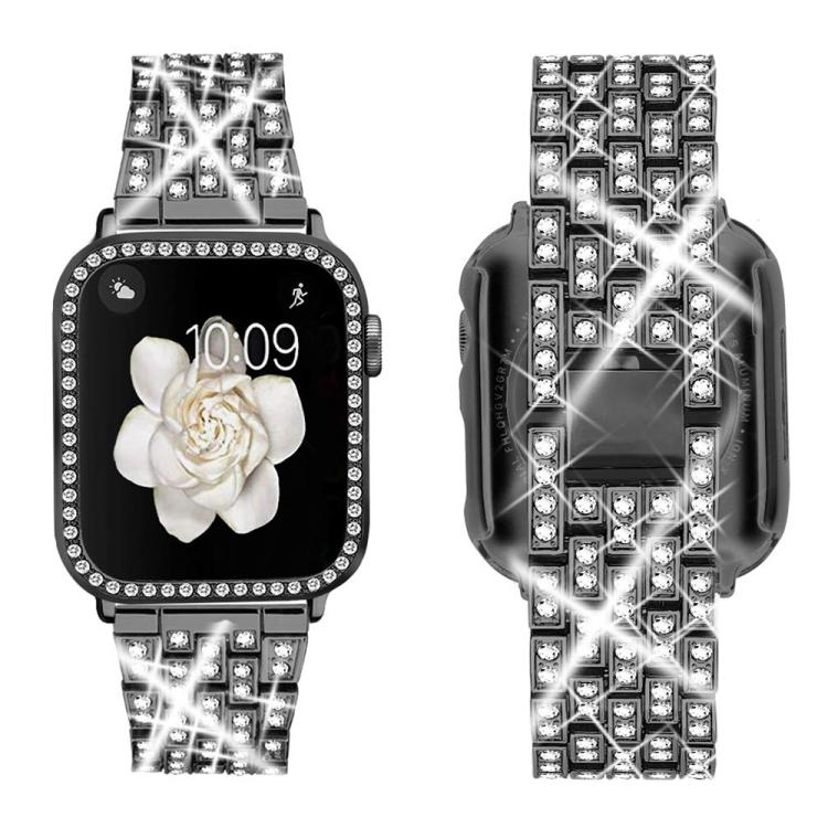 xDfind ブリングダイヤモンドジュエリーメタルウォッチバンド ケース付き、Apple Watch Series 10 46mm用、Apple Watch Series 10 42mm用、Apple Watch Series 44mm用、Apple Watch Series 40mm用、Apple Watch Ultra 2 / 1 49mm用、Apple Watch Series 45mm用
