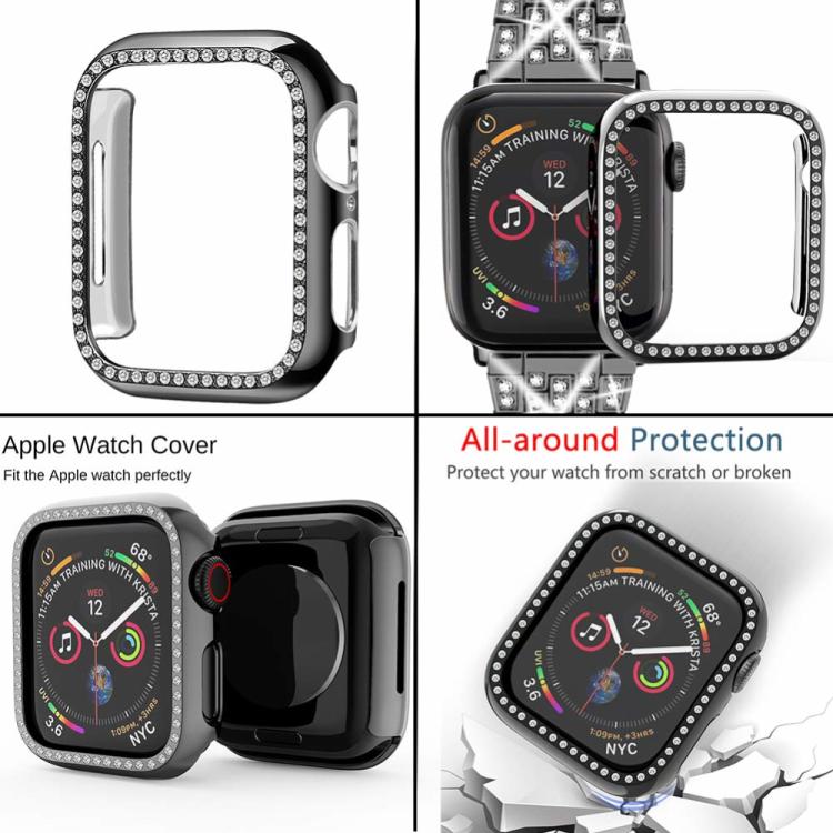 xDfind ブリングダイヤモンドジュエリーメタルウォッチバンド ケース付き、Apple Watch Series 10 46mm用、Apple Watch Series 10 42mm用、Apple Watch Series 44mm用、Apple Watch Series 40mm用、Apple Watch Ultra 2 / 1 49mm用、Apple Watch Series 45mm用