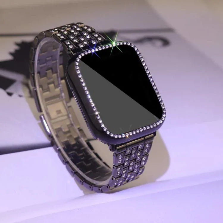 xDfind ブリングダイヤモンドジュエリーメタルウォッチバンド ケース付き、Apple Watch Series 10 46mm用、Apple Watch Series 10 42mm用、Apple Watch Series 44mm用、Apple Watch Series 40mm用、Apple Watch Ultra 2 / 1 49mm用、Apple Watch Series 45mm用