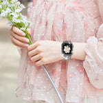 xDfind ブリングダイヤモンドジュエリーメタルウォッチバンド ケース付き、Apple Watch Series 10 46mm用、Apple Watch Series 10 42mm用、Apple Watch Series 44mm用、Apple Watch Series 40mm用、Apple Watch Ultra 2 / 1 49mm用、Apple Watch Series 45mm用