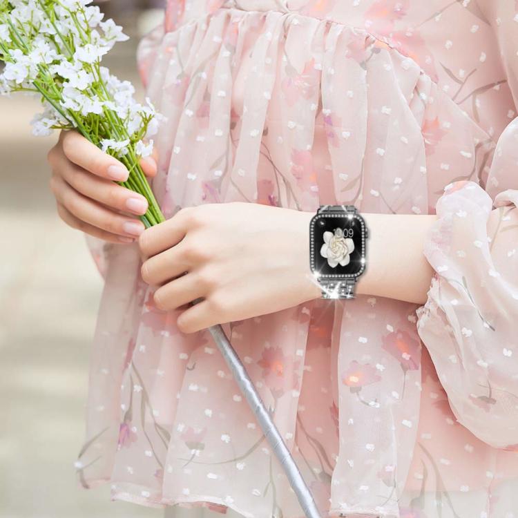 xDfind ブリングダイヤモンドジュエリーメタルウォッチバンド ケース付き、Apple Watch Series 10 46mm用、Apple Watch Series 10 42mm用、Apple Watch Series 44mm用、Apple Watch Series 40mm用、Apple Watch Ultra 2 / 1 49mm用、Apple Watch Series 45mm用