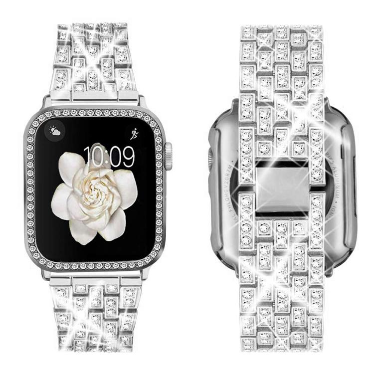 xDfind ブリングダイヤモンドジュエリーメタルウォッチバンド ケース付き、Apple Watch Series 10 46mm用、Apple Watch Series 10 42mm用、Apple Watch Series 44mm用、Apple Watch Series 40mm用、Apple Watch Ultra 2 / 1 49mm用、Apple Watch Series 45mm用
