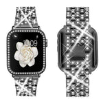 xDfind ブリングダイヤモンドジュエリーメタルウォッチバンド ケース付き、Apple Watch Series 10 46mm用、Apple Watch Series 10 42mm用、Apple Watch Series 44mm用、Apple Watch Series 40mm用、Apple Watch Ultra 2 / 1 49mm用、Apple Watch Series 45mm用