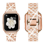 xDfind ブリングダイヤモンドジュエリーメタルウォッチバンド ケース付き、Apple Watch Series 10 46mm用、Apple Watch Series 10 42mm用、Apple Watch Series 44mm用、Apple Watch Series 40mm用、Apple Watch Ultra 2 / 1 49mm用、Apple Watch Series 45mm用