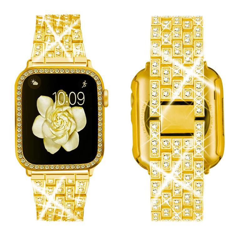 xDfind ブリングダイヤモンドジュエリーメタルウォッチバンド ケース付き、Apple Watch Series 10 46mm用、Apple Watch Series 10 42mm用、Apple Watch Series 44mm用、Apple Watch Series 40mm用、Apple Watch Ultra 2 / 1 49mm用、Apple Watch Series 45mm用
