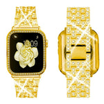 xDfind ブリングダイヤモンドジュエリーメタルウォッチバンド ケース付き、Apple Watch Series 10 46mm用、Apple Watch Series 10 42mm用、Apple Watch Series 44mm用、Apple Watch Series 40mm用、Apple Watch Ultra 2 / 1 49mm用、Apple Watch Series 45mm用