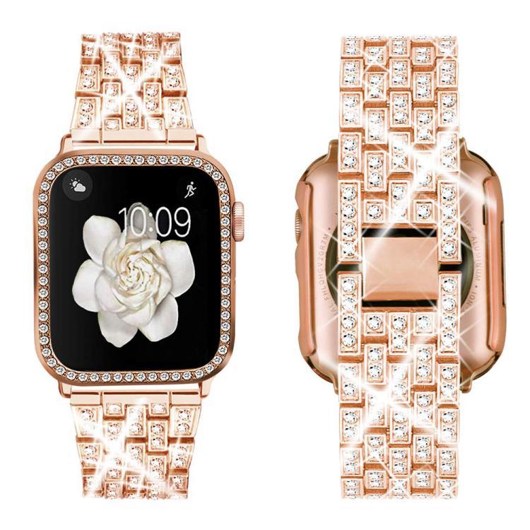 xDfind ブリングダイヤモンドジュエリーメタルウォッチバンド ケース付き、Apple Watch Series 10 46mm用、Apple Watch Series 10 42mm用、Apple Watch Series 44mm用、Apple Watch Series 40mm用、Apple Watch Ultra 2 / 1 49mm用、Apple Watch Series 45mm用