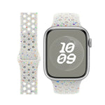 バタフライバックル カラードット シリコンウォッチバンド 3Dカーブフィルム付き、Apple Watch Series 42mm用
