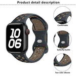 バタフライバックル カラードット シリコンウォッチバンド 3Dカーブフィルム付き、Apple Watch Series 42mm用