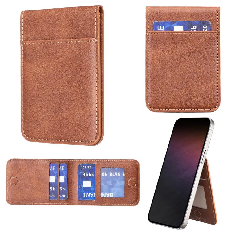 BFK26 無地カラー磁気カードバッグ スマホ背面ステッカー