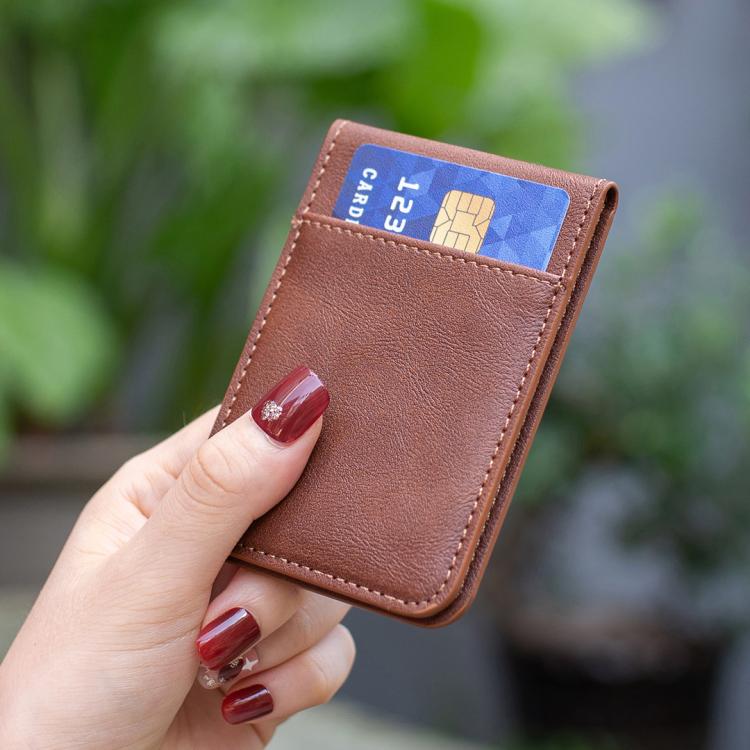 BFK26 無地カラー磁気カードバッグ スマホ背面ステッカー