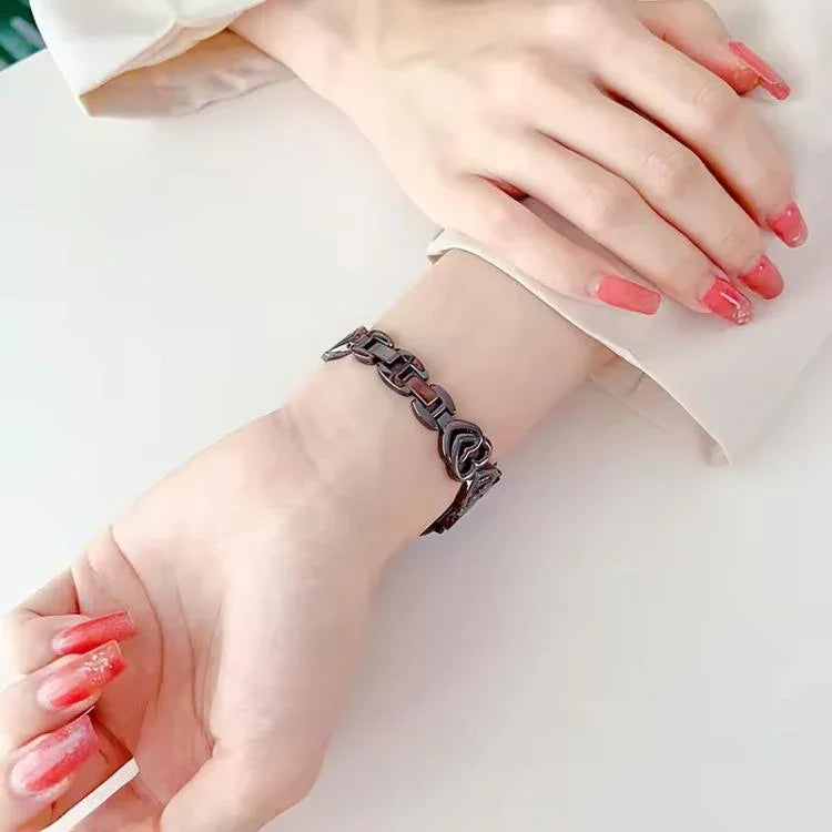 xDfind ダブルハート ダイヤモンドメタルウォッチバンド、Apple Watch 42 / 44 / 45 / 46 / 49mm用、Apple Watch 38 / 40 / 41 / S10 42mm用