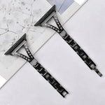 xDfind ヘリンボーン ダイヤモンドステンレススチールウォッチバンド、Apple Watch 42 / 44 / 45 / 46 / 49mm用、Apple Watch 38 / 40 / 41 / S10 42mm用