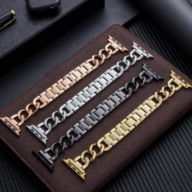 xDfind ダブルサークル メタルウォッチバンド、Apple Watch 42 / 44 / 45 / 46 / 49mm用、Apple Watch 38 / 40 / 41 / S10 42mm用