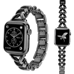 xDfind V字型 メタルウォッチバンド、Apple Watch 42 / 44 / 45 / 46 / 49mm用、Apple Watch 38 / 40 / 41 / S10 42mm用