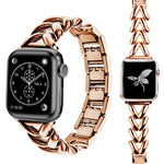 xDfind V字型 メタルウォッチバンド、Apple Watch 42 / 44 / 45 / 46 / 49mm用、Apple Watch 38 / 40 / 41 / S10 42mm用