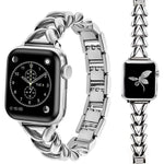 xDfind V字型 メタルウォッチバンド、Apple Watch 42 / 44 / 45 / 46 / 49mm用、Apple Watch 38 / 40 / 41 / S10 42mm用