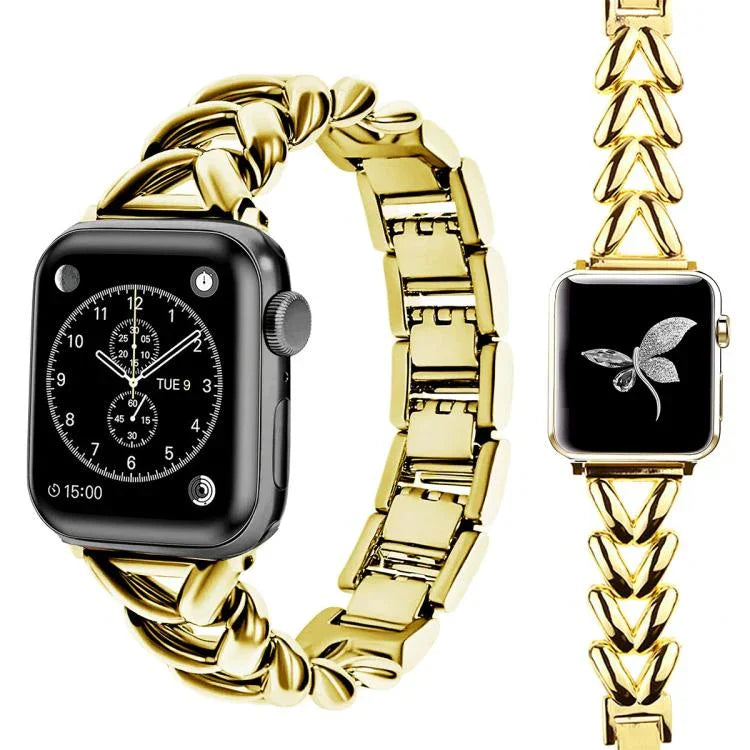 xDfind V字型 メタルウォッチバンド、Apple Watch 42 / 44 / 45 / 46 / 49mm用、Apple Watch 38 / 40 / 41 / S10 42mm用