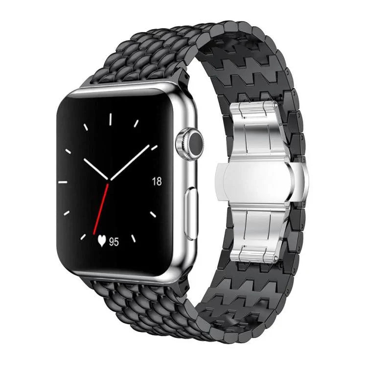 xDfind ドラゴンテクスチャー メタルウォッチバンド、Apple Watch 42 / 44 / 45 / 46 / 49mm用、Apple Watch 38 / 40 / 41 / S10 42mm用