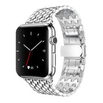 xDfind ドラゴンテクスチャー メタルウォッチバンド、Apple Watch 42 / 44 / 45 / 46 / 49mm用、Apple Watch 38 / 40 / 41 / S10 42mm用