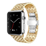 xDfind ドラゴンテクスチャー メタルウォッチバンド、Apple Watch 42 / 44 / 45 / 46 / 49mm用、Apple Watch 38 / 40 / 41 / S10 42mm用
