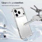 四隅ショックプルーフアクリル+TPUスマホケース、iPhone 17 Pro Max用、iPhone 17 Pro用、iPhone 17用、iPhone Air用