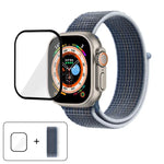 ベーシックナイロンループウォッチバンド 3Dカーブフィルム付き、Apple Watch Series 40mm用、Apple Watch Ultra 2 / 1 49mm用、Apple Watch Series 45mm用