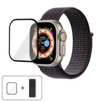 ベーシックナイロンループウォッチバンド 3Dカーブフィルム付き、Apple Watch Series 40mm用、Apple Watch Ultra 2 / 1 49mm用、Apple Watch Series 45mm用
