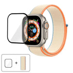 ベーシックナイロンループウォッチバンド 3Dカーブフィルム付き、Apple Watch Series 40mm用、Apple Watch Ultra 2 / 1 49mm用、Apple Watch Series 45mm用