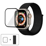 ベーシックナイロンループウォッチバンド 3Dカーブフィルム付き、Apple Watch Series 40mm用、Apple Watch Ultra 2 / 1 49mm用、Apple Watch Series 45mm用
